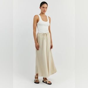 NWT DISSH BOBBY SATIN BIAS CUT SKIRT